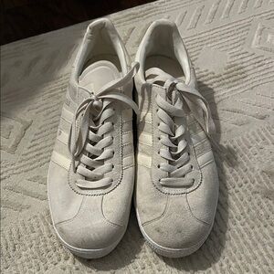 Adidas Gazelles Off-White Suede Sneakers